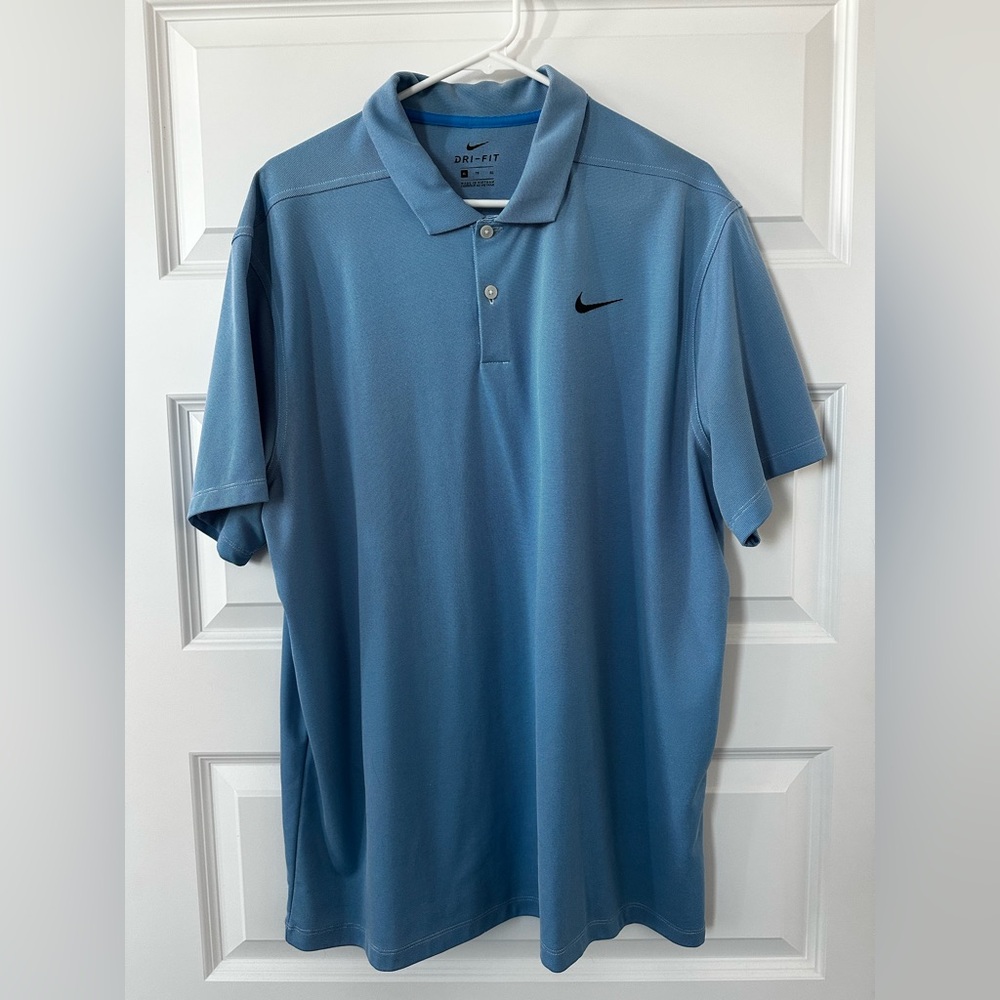 Nike Men's Light Blue Polo Shirt